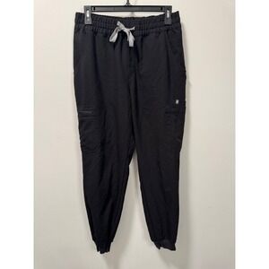 FIGS Technical Collection Uman Relaxed Jogger Scrub Pants Black Womens M